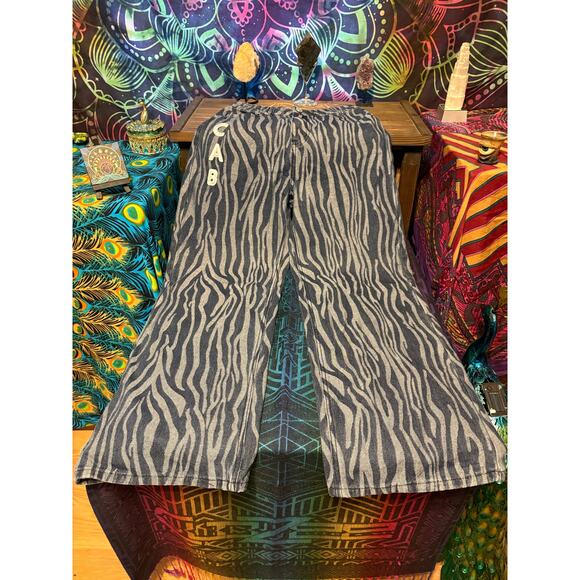 Nasty Gal Denim - Nasty gal wide leg zebra print jeans